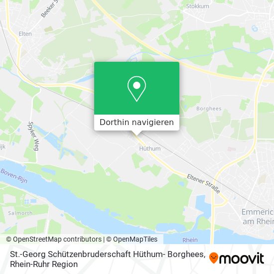 St.-Georg Schützenbruderschaft Hüthum- Borghees Karte