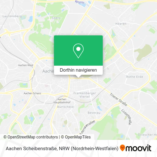 Aachen Scheibenstraße Karte