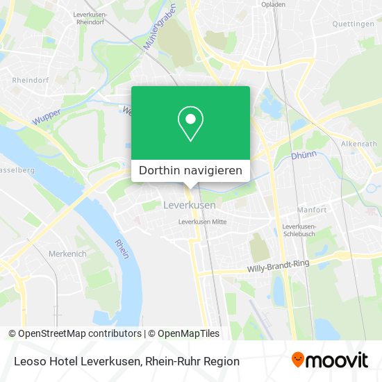 Leoso Hotel Leverkusen Karte