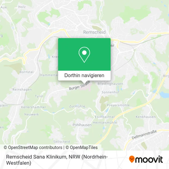 Remscheid Sana Klinikum Karte