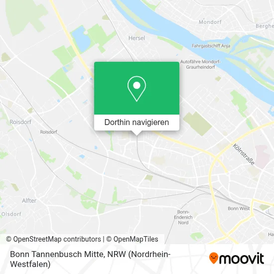 Bonn Tannenbusch Mitte Karte