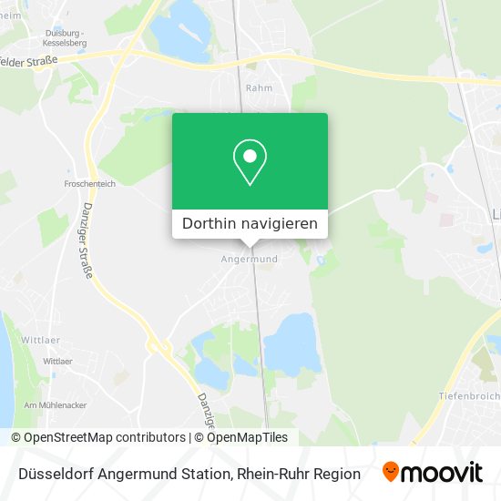 Düsseldorf Angermund Station Karte