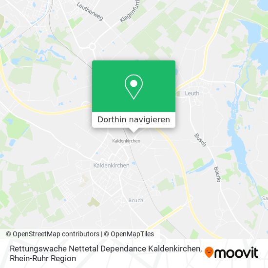 Rettungswache Nettetal Dependance Kaldenkirchen Karte