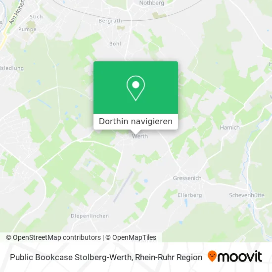 Public Bookcase Stolberg-Werth Karte