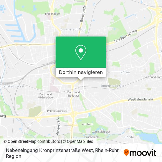Nebeneingang Kronprinzenstraße West Karte