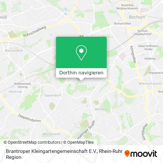 Brantroper Kleingartengemeinschaft E.V. Karte