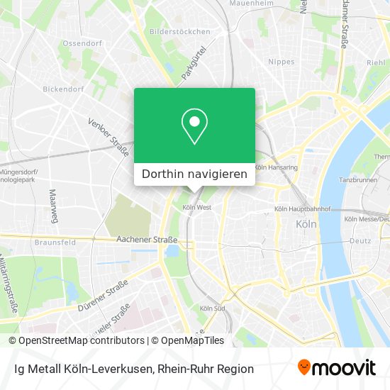 Ig Metall Köln-Leverkusen Karte