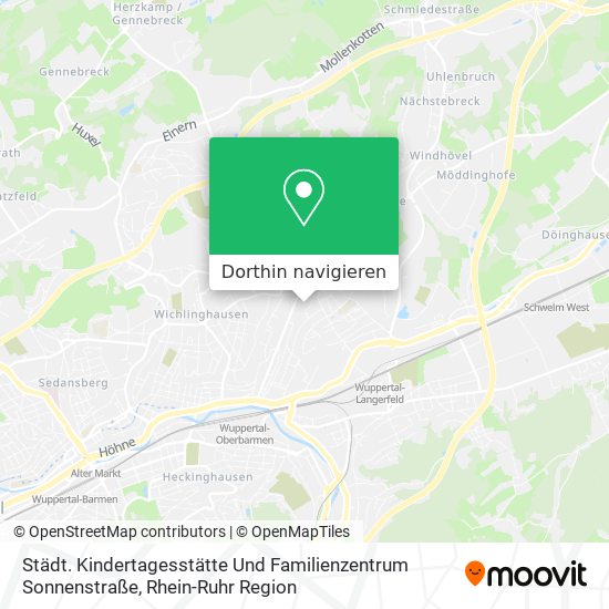 Städt. Kindertagesstätte Und Familienzentrum Sonnenstraße Karte