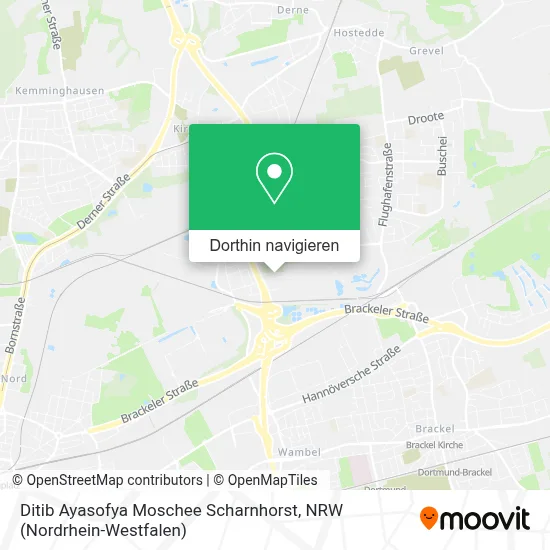 Ditib Ayasofya Moschee Scharnhorst Karte