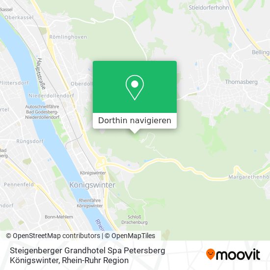 Steigenberger Grandhotel Spa Petersberg Königswinter Karte