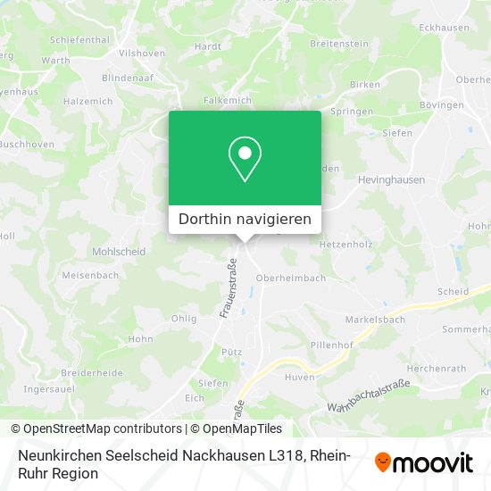 Neunkirchen Seelscheid Nackhausen L318 Karte