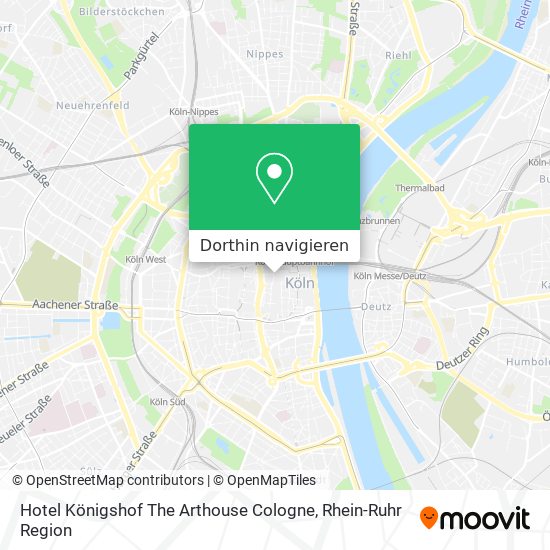 Hotel Königshof The Arthouse Cologne Karte