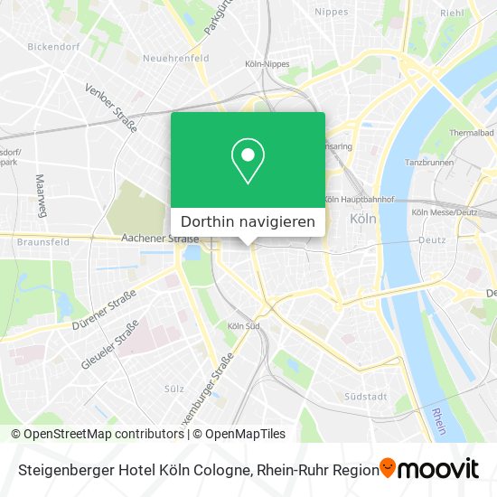 Steigenberger Hotel Köln Cologne Karte
