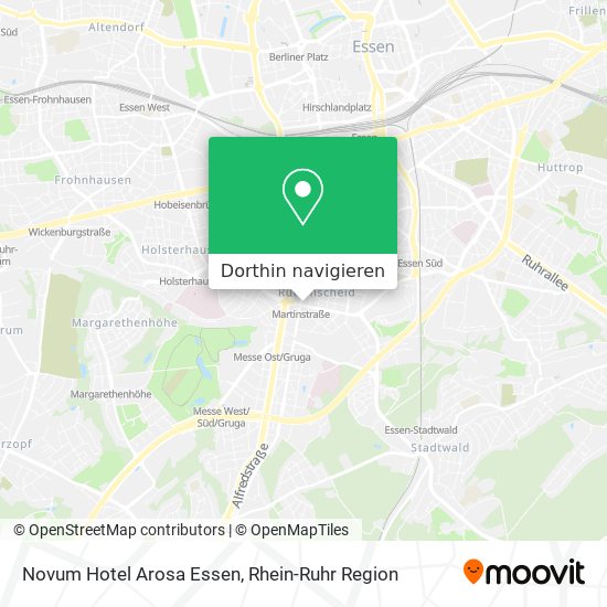 Novum Hotel Arosa Essen Karte