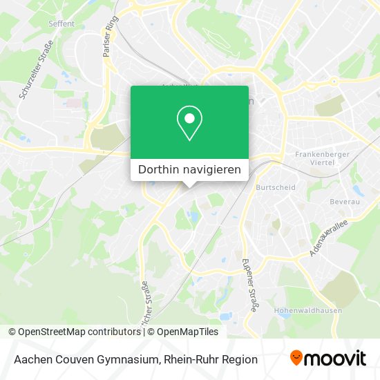 Aachen Couven Gymnasium Karte