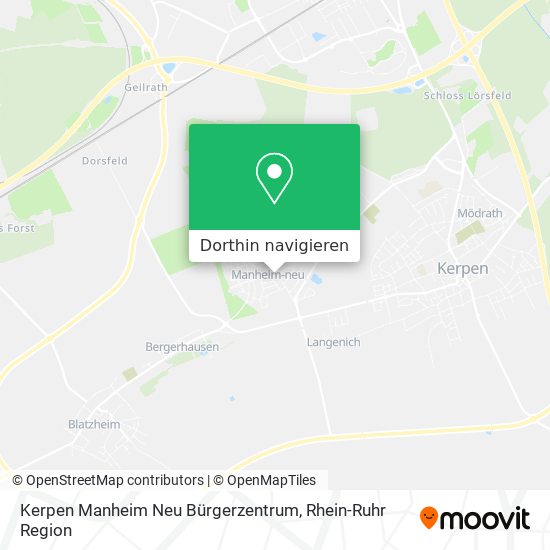 Kerpen Manheim Neu Bürgerzentrum Karte