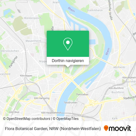 Flora Botanical Garden Karte