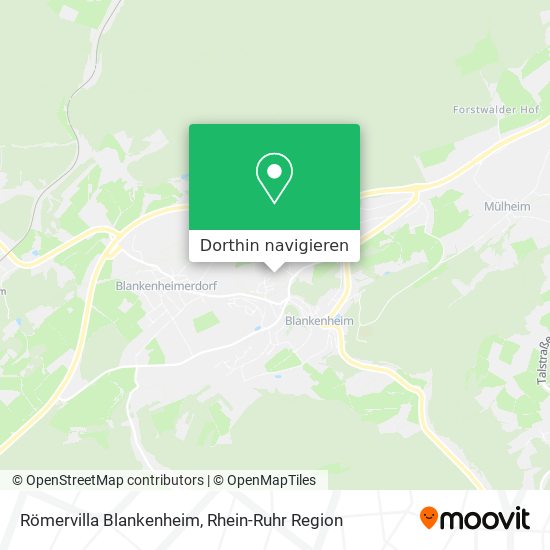 Römervilla Blankenheim Karte