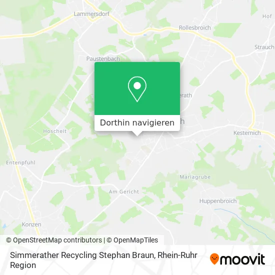 Simmerather Recycling Stephan Braun Karte