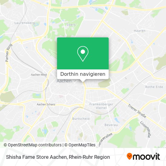 Shisha Fame Store Aachen Karte