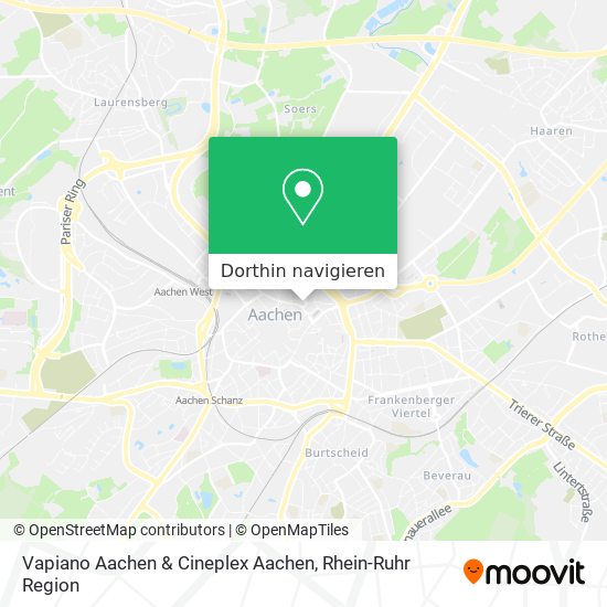Wie komme ich zu Vapiano Aachen & cineplex Aachen mit dem Bus oder der