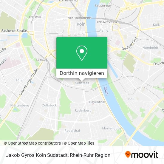 Jakob Gyros Köln Südstadt Karte