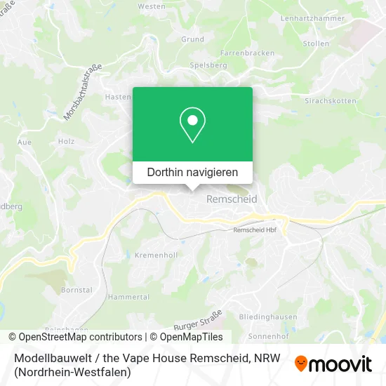 Modellbauwelt / the Vape House Remscheid Karte