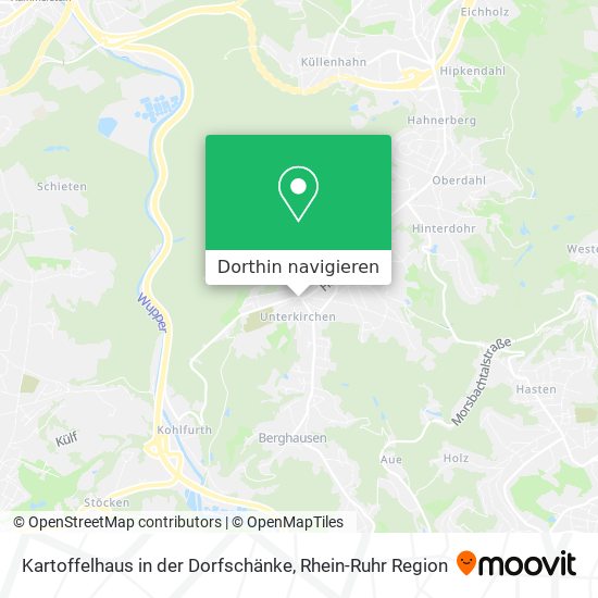 Kartoffelhaus in der Dorfschänke Karte