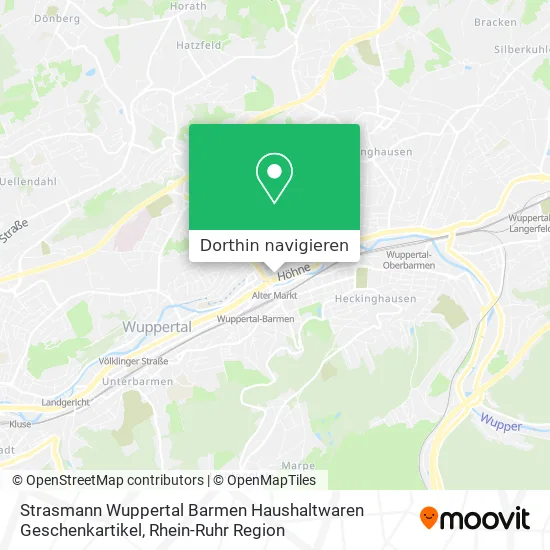 Strasmann Wuppertal Barmen Haushaltwaren Geschenkartikel Karte