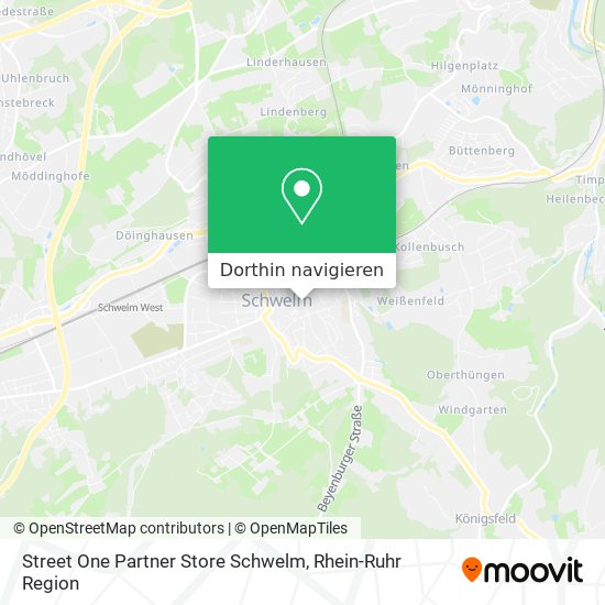 Street One Partner Store Schwelm Karte