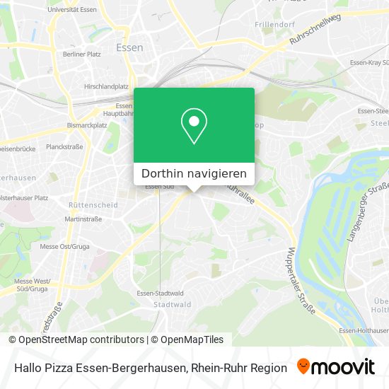 Hallo Pizza Essen-Bergerhausen Karte