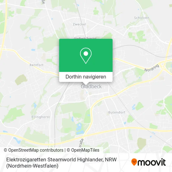 Elektrozigaretten Steamworld Highlander Karte