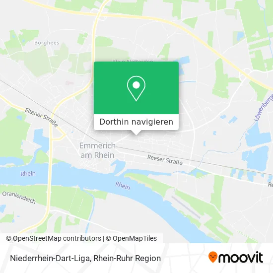 Niederrhein-Dart-Liga Karte