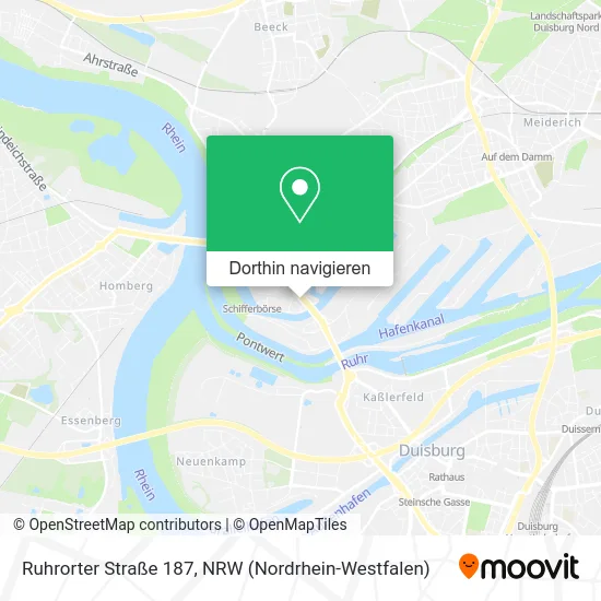 Ruhrorter Straße 187 Karte