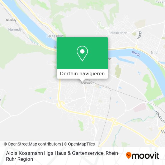 Alois Kossmann Hgs Haus & Gartenservice Karte