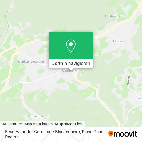 Feuerwehr der Gemeinde Blankenheim Karte