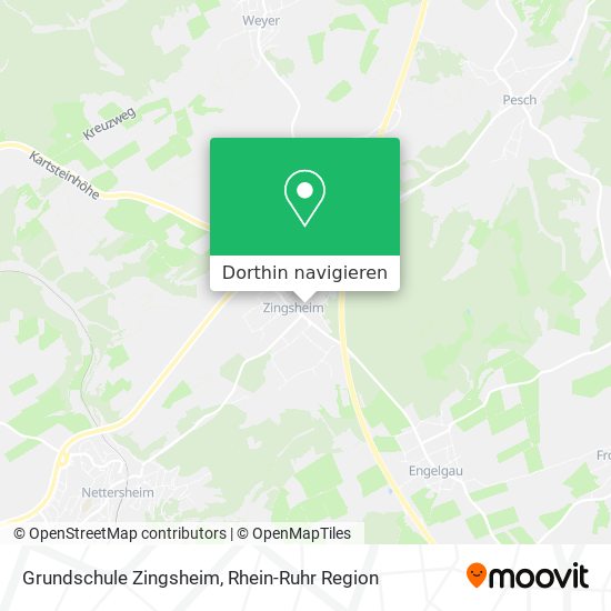 Grundschule Zingsheim Karte