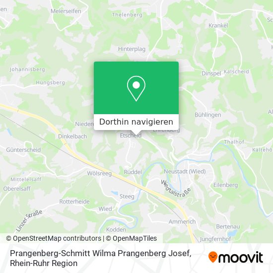 Prangenberg-Schmitt Wilma Prangenberg Josef Karte