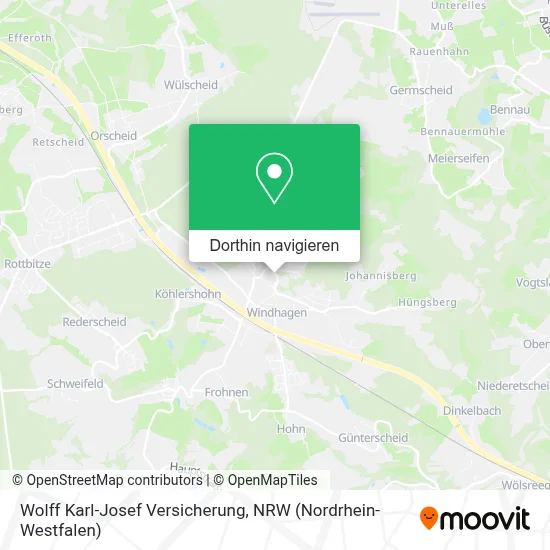 Wolff Karl-Josef Versicherung Karte