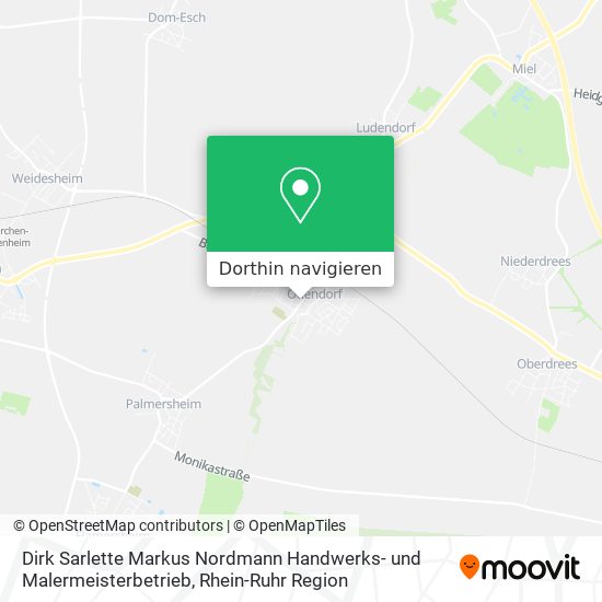 Dirk Sarlette Markus Nordmann Handwerks- und Malermeisterbetrieb Karte