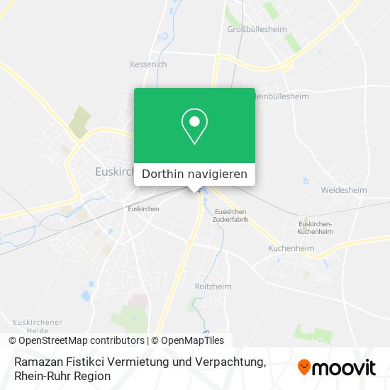 Ramazan Fistikci Vermietung und Verpachtung Karte