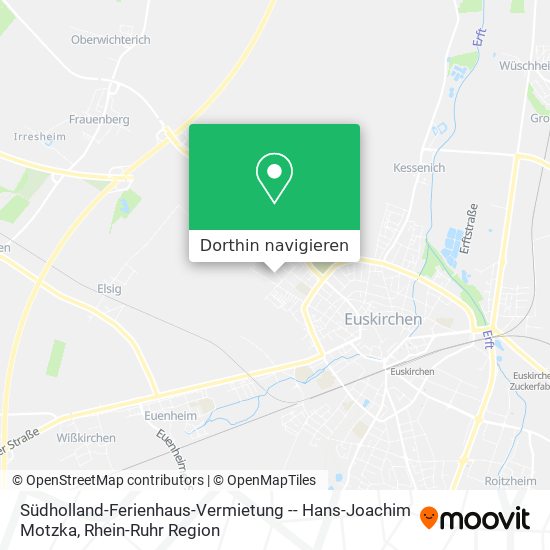 Südholland-Ferienhaus-Vermietung -- Hans-Joachim Motzka Karte