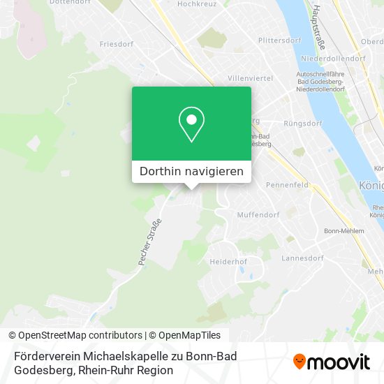 Förderverein Michaelskapelle zu Bonn-Bad Godesberg Karte
