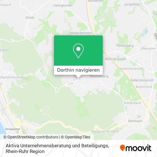 Aktiva Unternehmensberatung und Beteiligungs Karte