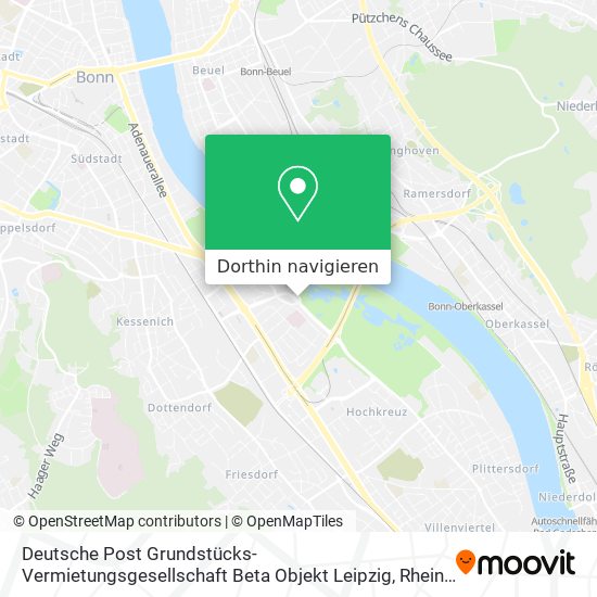 Deutsche Post Grundstücks-Vermietungsgesellschaft Beta Objekt Leipzig Karte