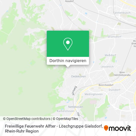 Freiwillige Feuerwehr Alfter - Löschgruppe Gielsdorf Karte