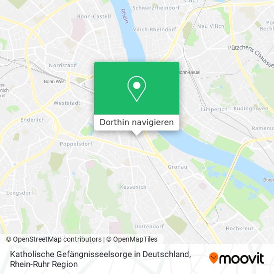 Katholische Gefängnisseelsorge in Deutschland Karte