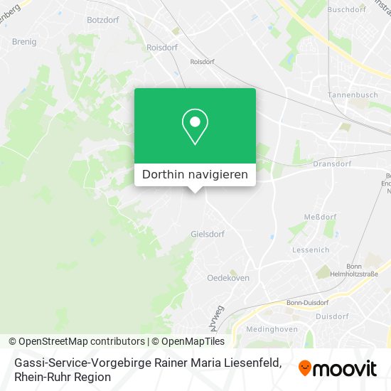 Gassi-Service-Vorgebirge Rainer Maria Liesenfeld Karte