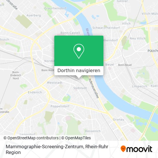 Mammographie-Screening-Zentrum Karte