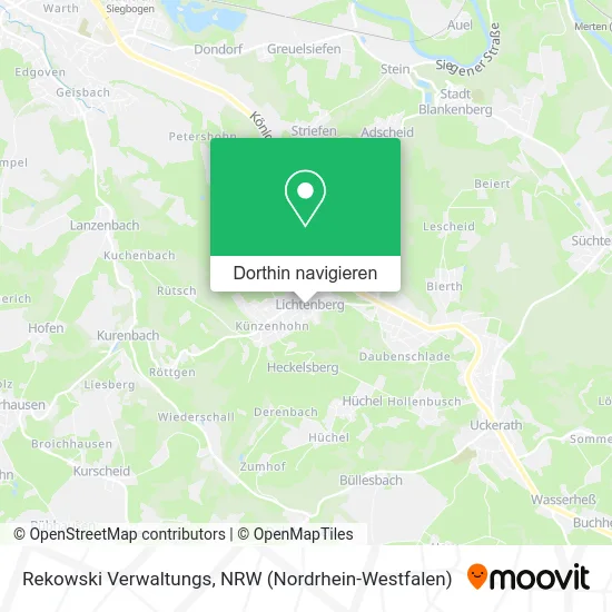 Rekowski Verwaltungs Karte
